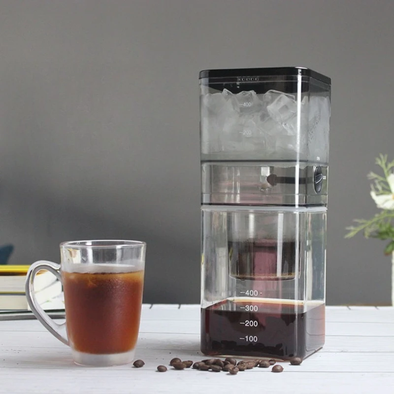 

Square ice drop coffee pot Household drip type ice brew coffee drip pot Commercial