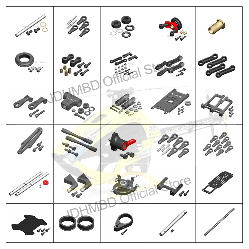 ALZRC - R42 Hubschrauber Ersatzteile Mian Rotor Halter Spindel Wellen Hauptwelle Heck Boom