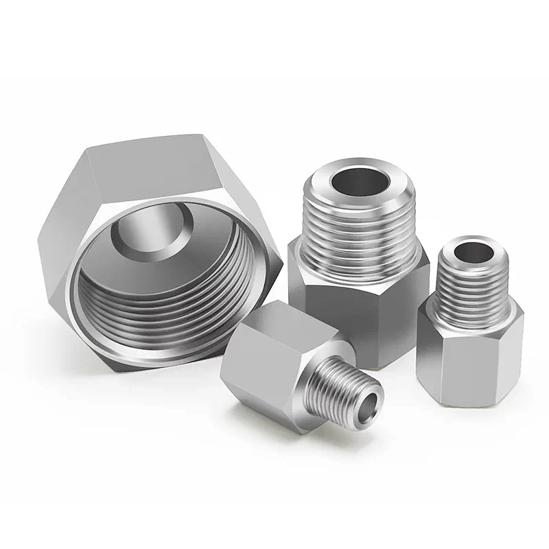 G1/8~G1 M10~M27 NPT1/4~NPT3/4 RC1/4 304 StainlessSteel Female Male Thread Pipe Fitting High Pressure Resistant Connector Adapter image 5