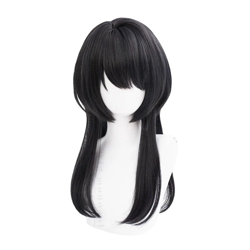 Game Path to Nowhere Female Director Cos Wig 62CM Mixed Color Heat-resistant Synthetic Hair Halloween Party Cosplay Wigs+wig Cap