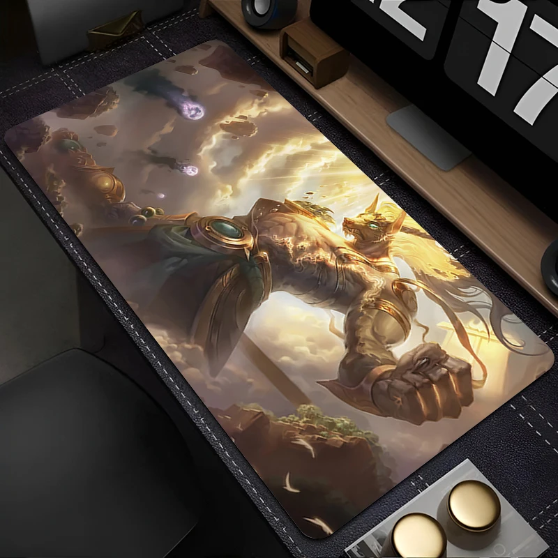 

Mousepad Anime Mouse Pad Gaming Accessories Office Keyboard Pad Large Desk Mat PC Rubber L-league Of Legends Nasus Extended Pad