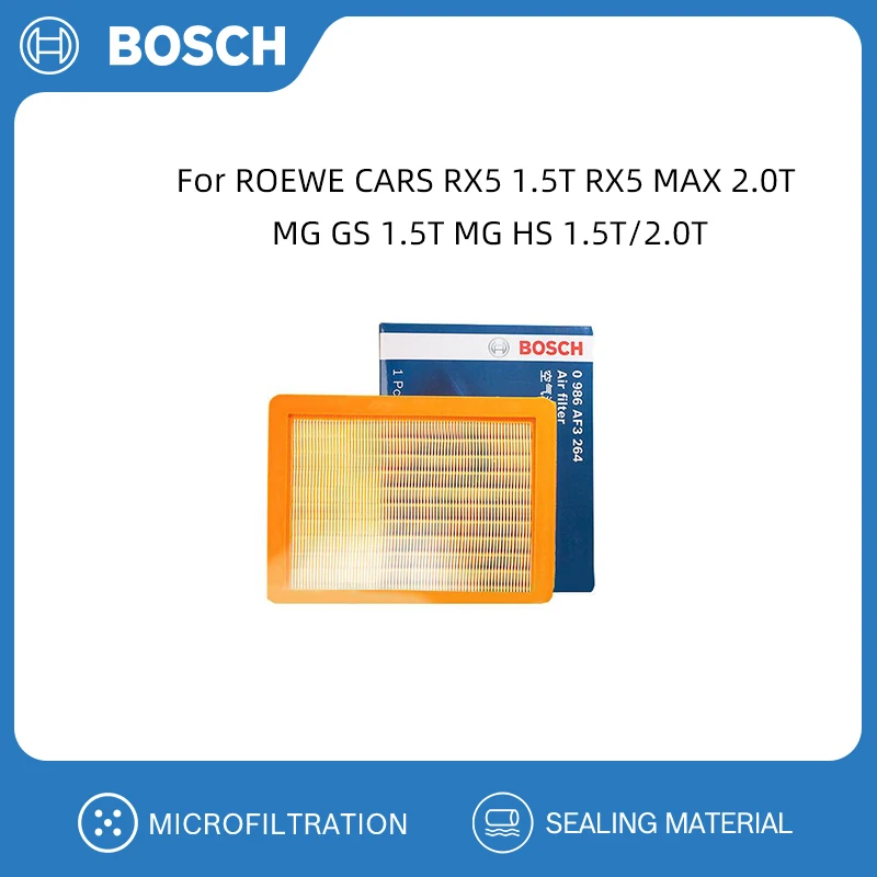 BOSCH Air Filter For ROEWE CARS RX5 1.5T RX5 MAX 2.0T MG GS 1.5T MG HS 1.5T/2.0T 10296746