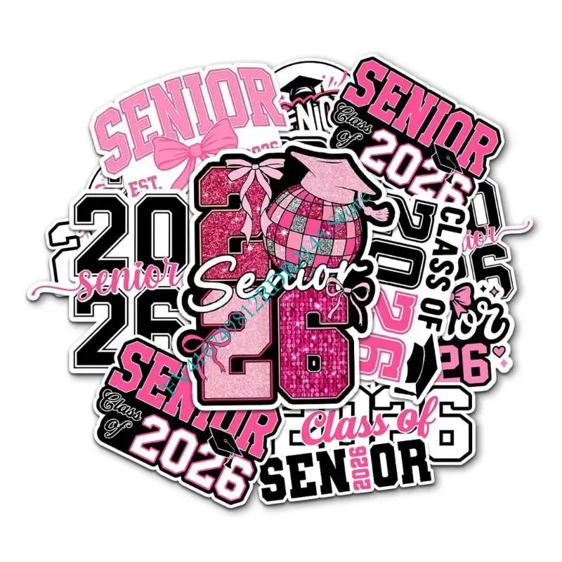 B2EF Senior 2026 Graduation Stickers Set Additional Adhesive Decals For DIY Projects Offerings