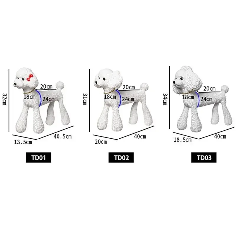 Teddy dog jewelry pet store decorative dog model home decoration clothes photography props cute
