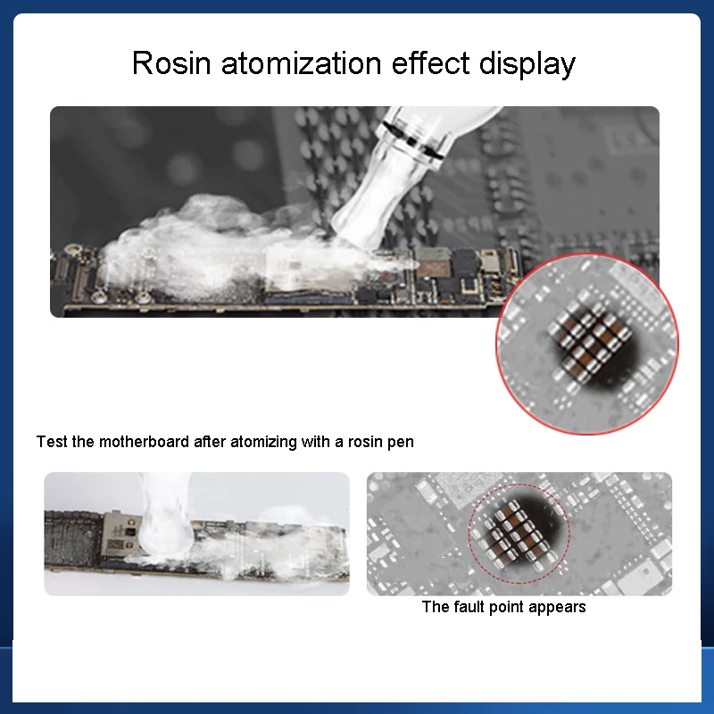 Imagem -03 - Kaisi K-s21 Rosin Atomização Caneta Placa-mãe ic Detector de Curto Circuito Ferramenta de Reparo Assistência Não Precisa Ferro Solda