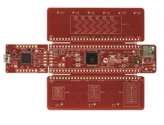 CY8CKIT-149 Spot PSoC 4100 s Plus CapSense capacitive sensor, the debugger