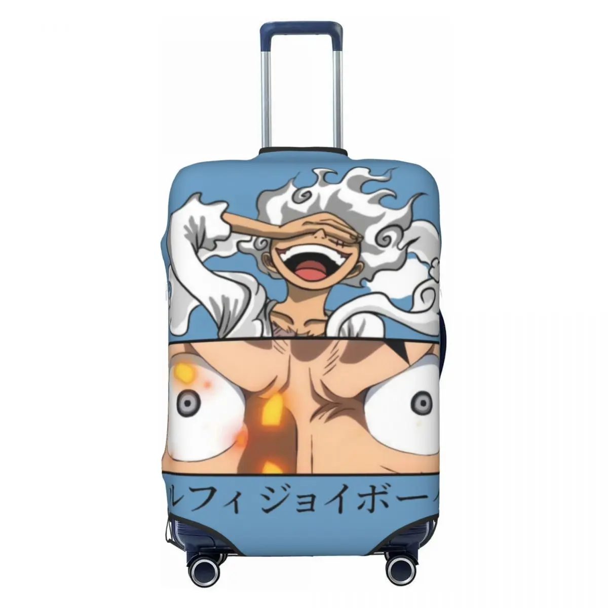 

Custom One Pieces Monkey Luffy Luggage Cover Elastic Anime Travel Suitcase Protective Covers Fits 18-32 Inch