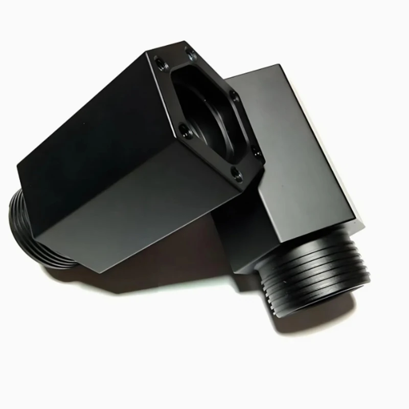 Premium Customized Precision CNC Machined Aluminum Black Anodized Nut CNC Parts