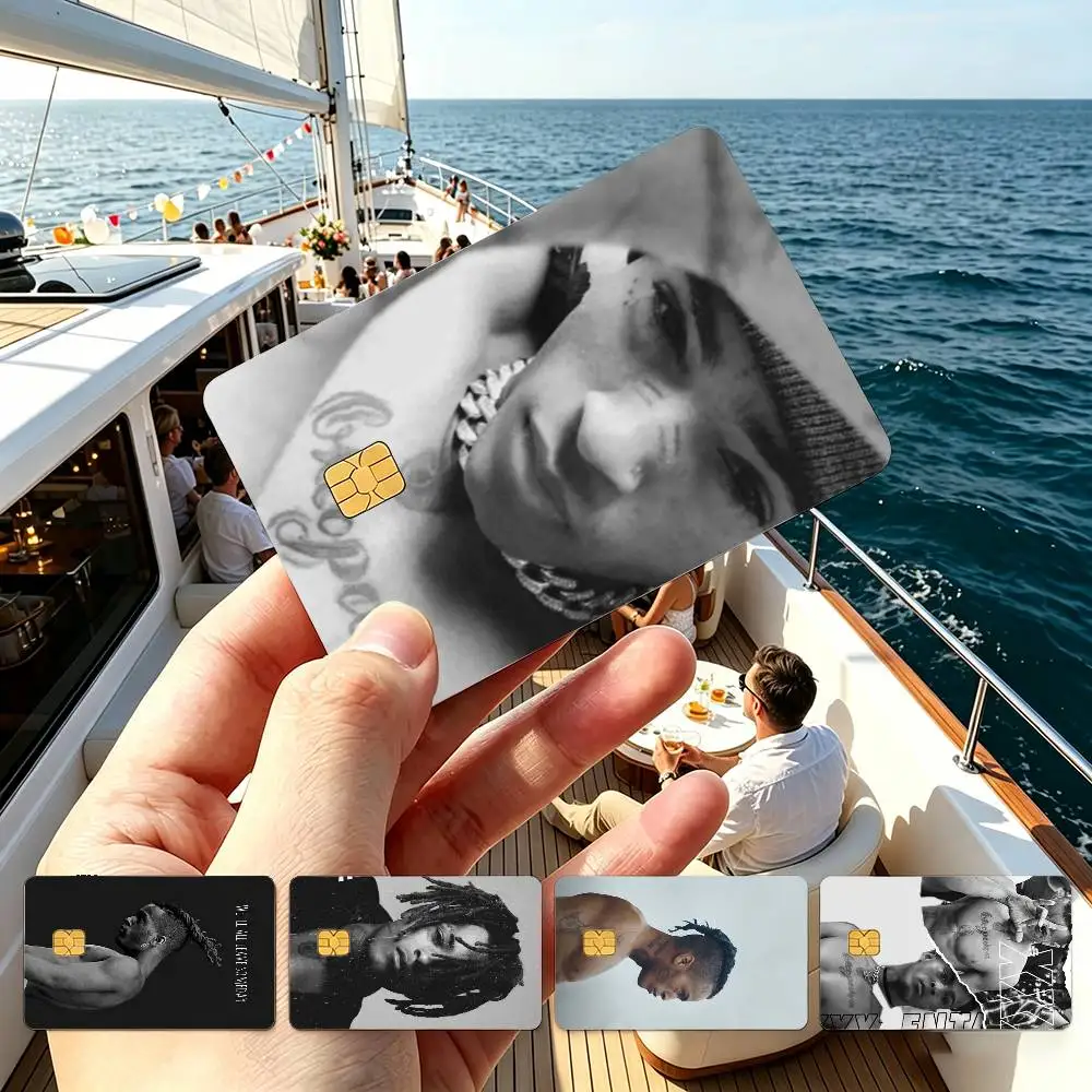 

Rapper X-XXXTentacionS Credit Card HD Stickers Game Card Decal Small Chip Waterproof Sticker Gift