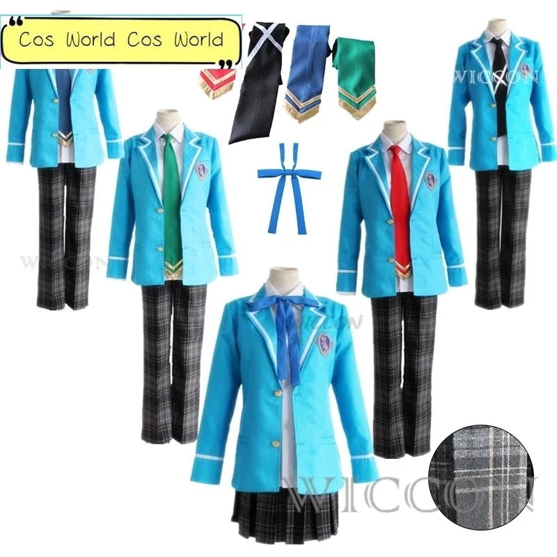 game Ensemble Stars Cosplay Knights Tsukinaga Leo Trickstar Hokuto Hidaka Narukami  Akehoshi Subaru School Uniforms JK DK suit