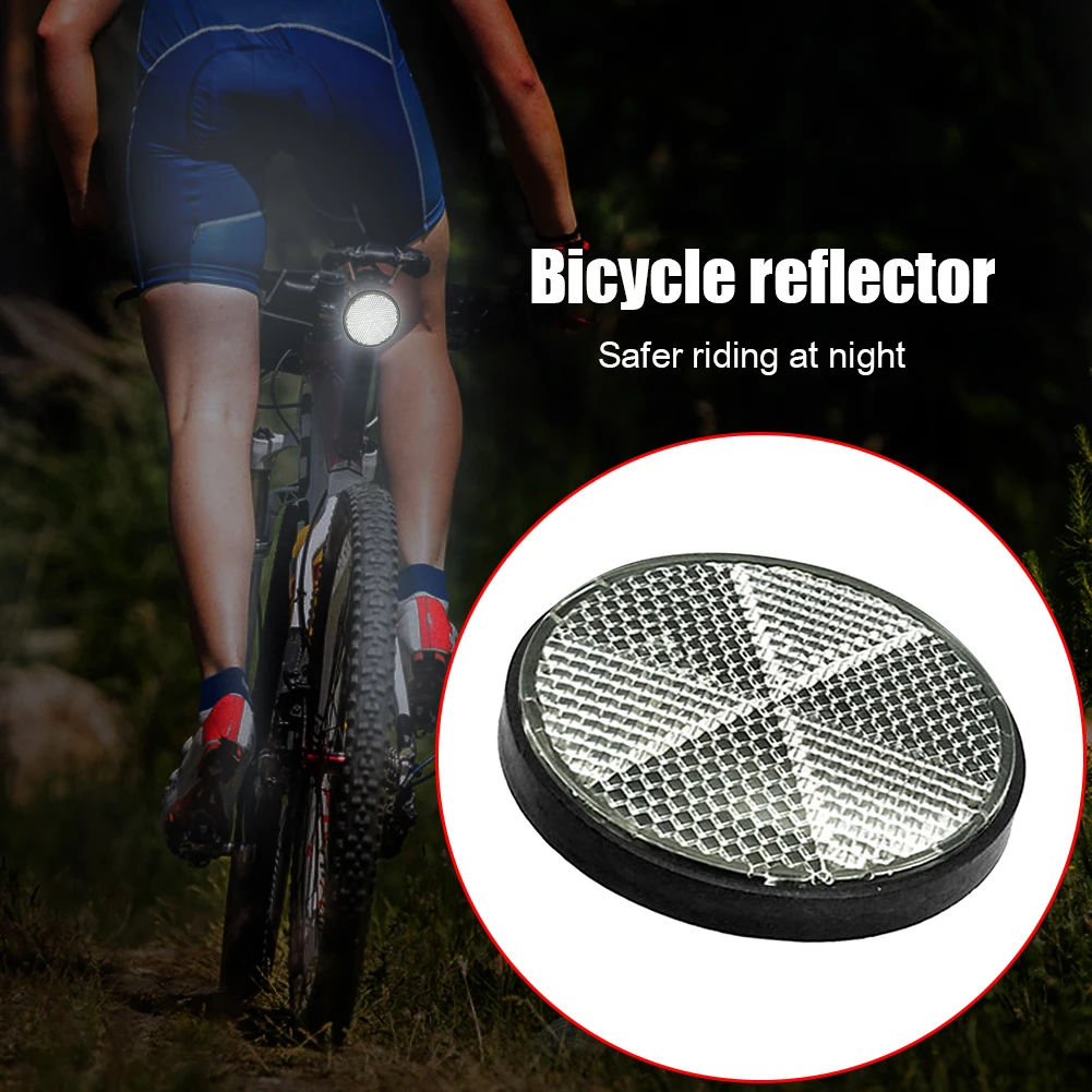Safety Warning Reflectors Plastic Reflector Sticker Outdoor Cycle Biking Entertainment for Motorcycle Bicycle Car