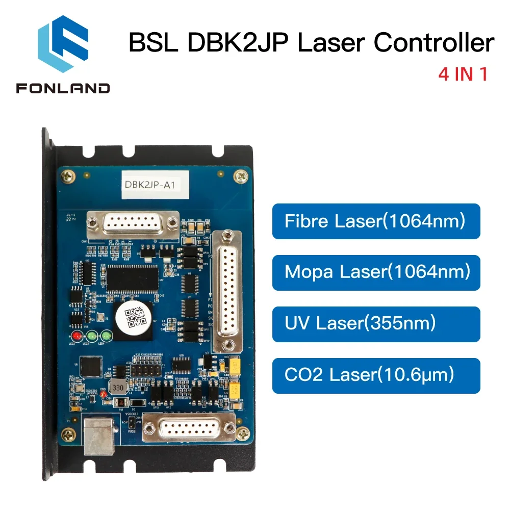 Fonland DBK2JP 4 IN 1 Laser Control Controller with BSLAPP Software for Fibre Mopa UV CO2 Laser Marking Machine Extended Axes