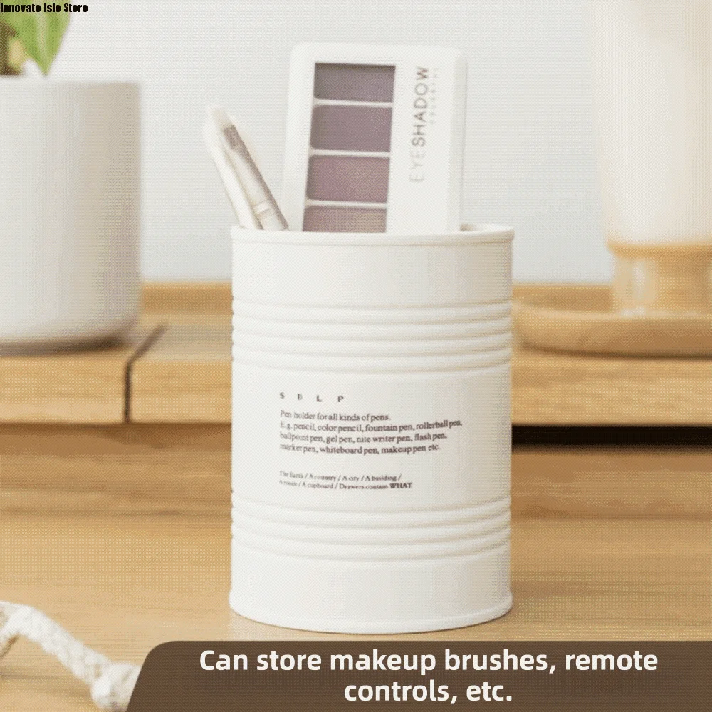 Simple Design Pen Holder Creative Design Nordic Style Desktop Pen Holder Round Shape Cylindrical Pencil Stand Teacher Gifts