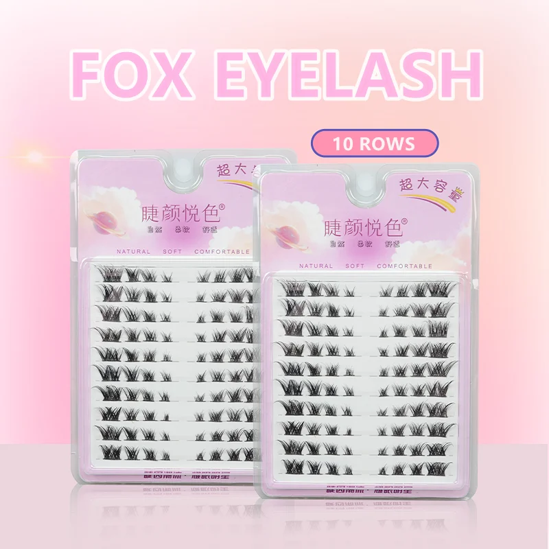 FOX Eyeslashes Extension Personal Eye Lash Professional Makeup Individual Cluster Grafting Fake EyeLash Japanese False EyeLashes