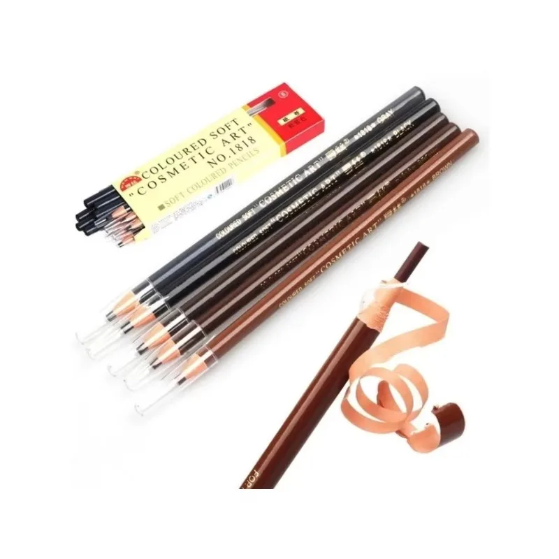 1PCS Hengsi Pull Eyebrow ปากกากันน้ํากันน้ําไม่ Dizzy ไม้ Hard Core ไม่จางหายยาวนานคิ้ว