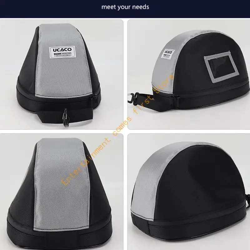 Protective Helmet Organiser Case for Training Travel, Padded Closure Bag for Ski and Cycling Helmets with Structured for Closet