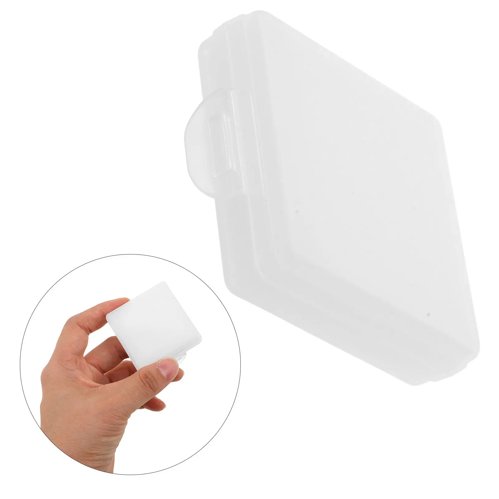 10Pcs Electronic Component Storage Box 1.9x0.6 Plastic Anti Static Chip Case Conductive Antistatic Sponge Electronics Parts