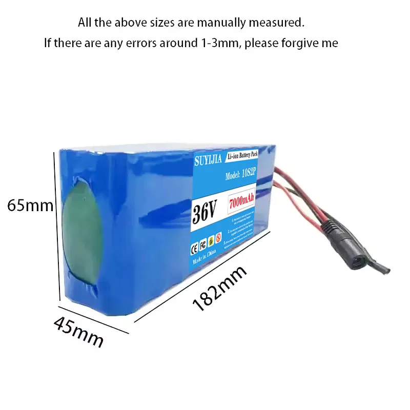 18650 production 36V 7000mAh electric scooter battery Lithium electric scooter 500W electric scooter battery 36v 10s2p battery