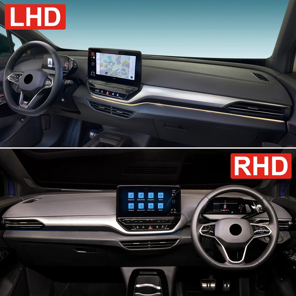 ل Volkswagen VW ID.4 ID4 2020 2021 2022 2023 2024 2025 لوحة سيارة الشمس الظل غطاء أداة مكتب سجادة ضد الإنزلاق الملحقات #3