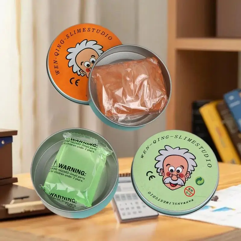 Levendig glazen modder speeldeeg stressverlichtingsspeelgoed; Anti-aanbak kristallen stopverf ontspanningsspeelgoed voor kinderen en volwassenen.