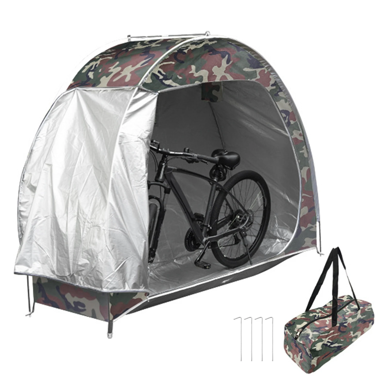 Outdoor Bike Storage Tent 210D Oxford Fabric Waterproof Bicycle Storage Shed Bike Tent for Bikes