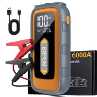 6000A Car Jump Starter Peak 12V 26800mAh Automatic Portable Battery Pack with Smart Jumper Cable and LED Light