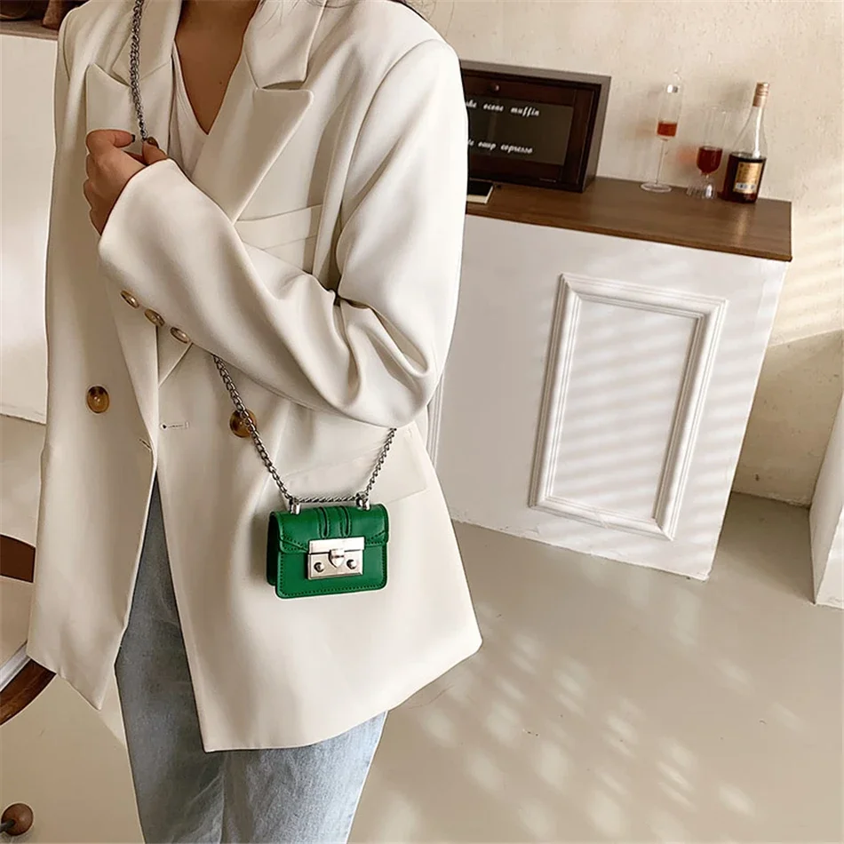 Super Mini Women Square Bag Purses and Handbags Luxury Lipstick Box PU Leather Shoulder Crossbody Bags for Women 2022 Trended