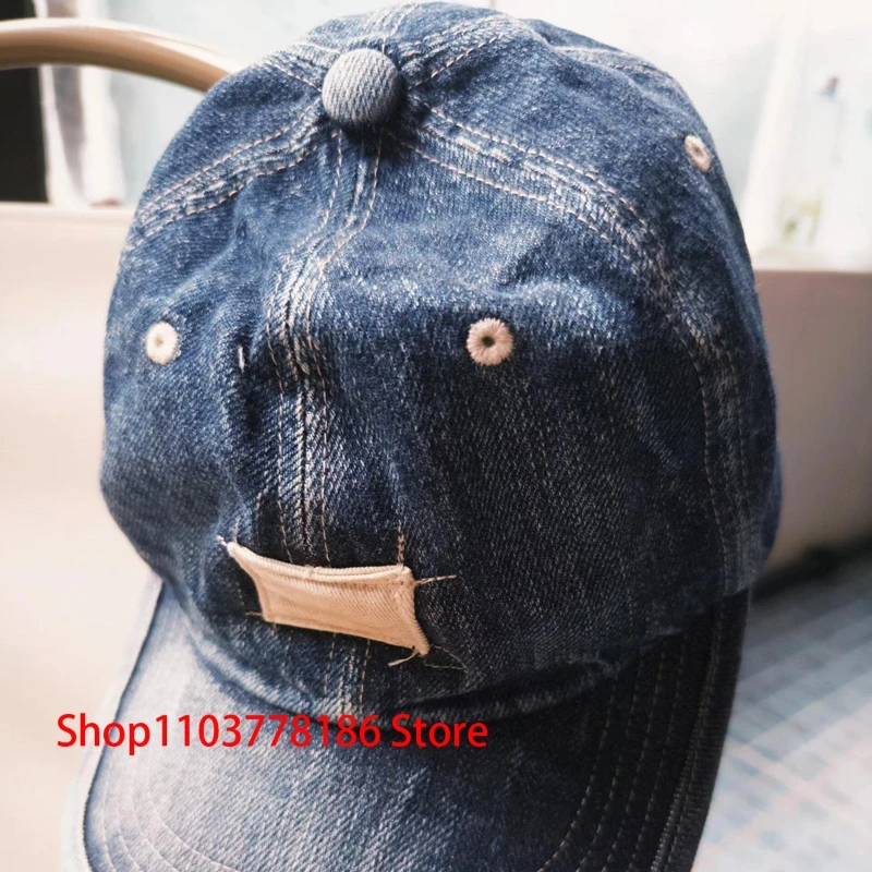 New Madness Cowboy Baseball Caps Comfort Sunscreen Flat Brim Cap Japan Retro Wash Water All-match Men Women Daily MDNS Hats