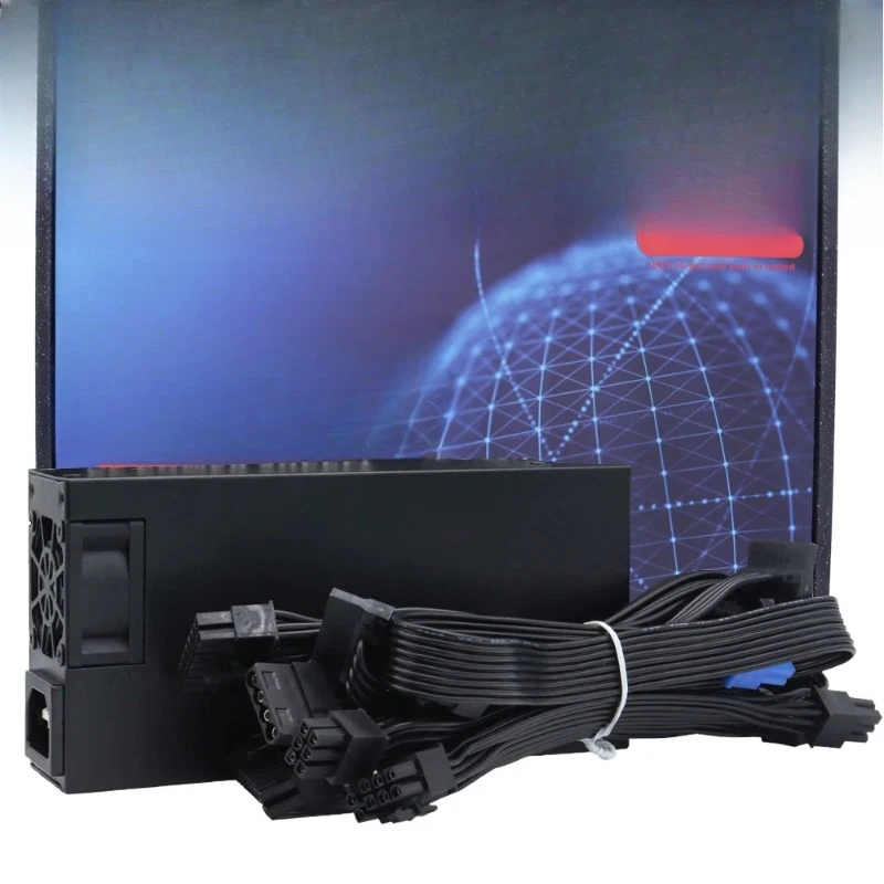 

Модульный источник питания, маленький компьютерный блок питания 1U Flex-ATX 500 Вт для ITX mini PC Active PFC для POS AIO настольного компьютера 110 В 220 В
