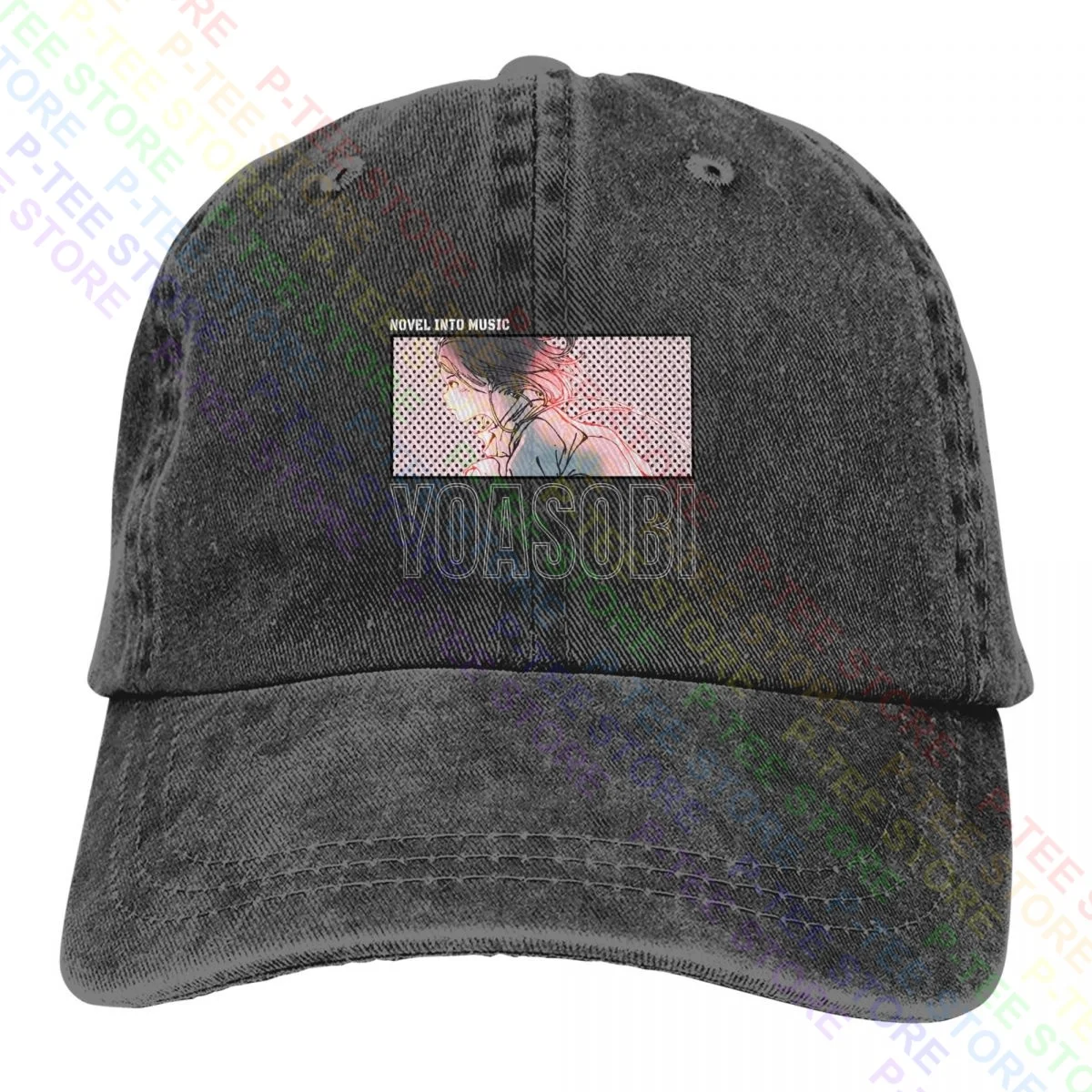 Novel Into Music Yoasobi Washed Denim Baseball Cap Trucker Hats Novelty Comfortable