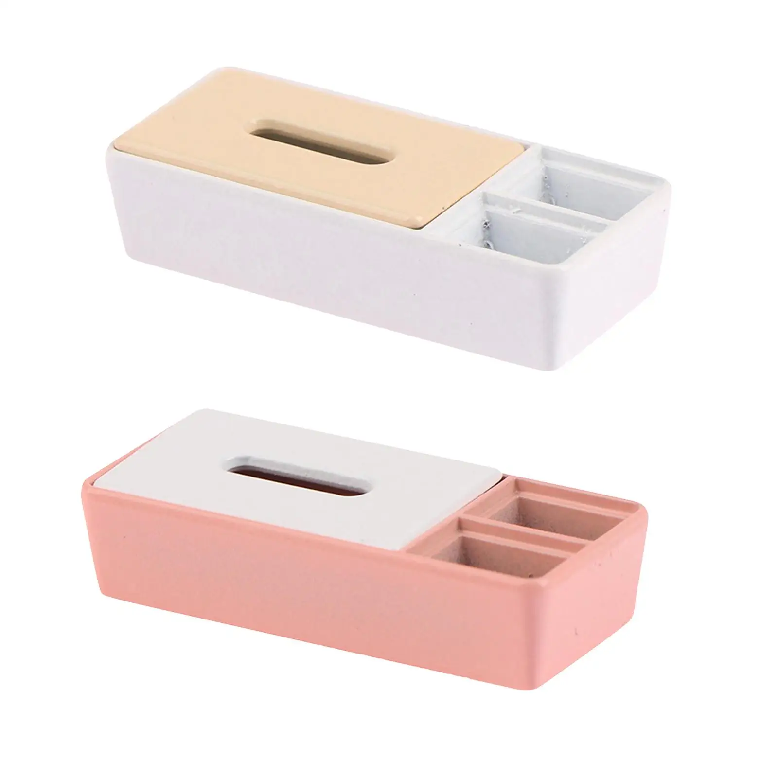 Caixa de tecido para casa de bonecas em miniatura para banheiro, sala de estar, metal, escala 1:12