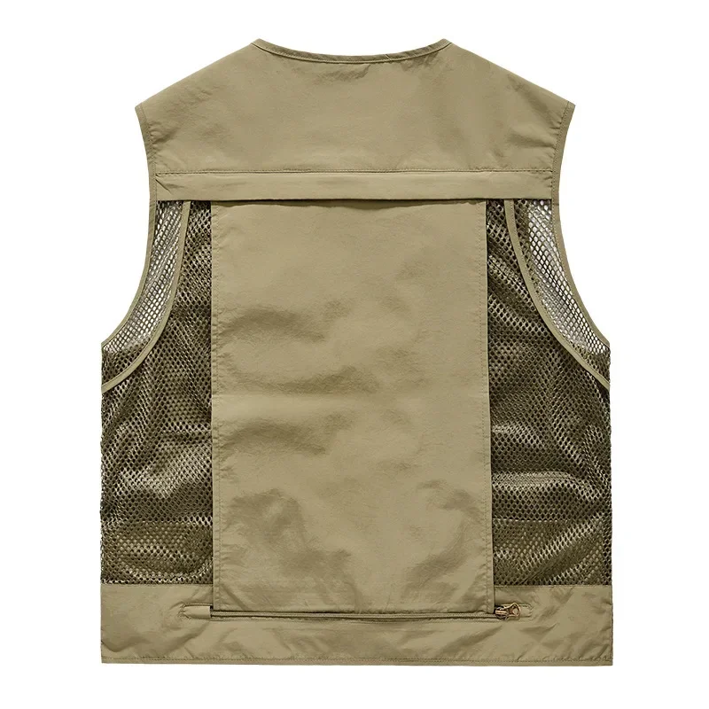 LIBIELIY   FGKKS 2025Outdoor Leisure Vest Men's New Multi-Pocket Breathable Outdoor Sports Coat High-Quality Design Leisu