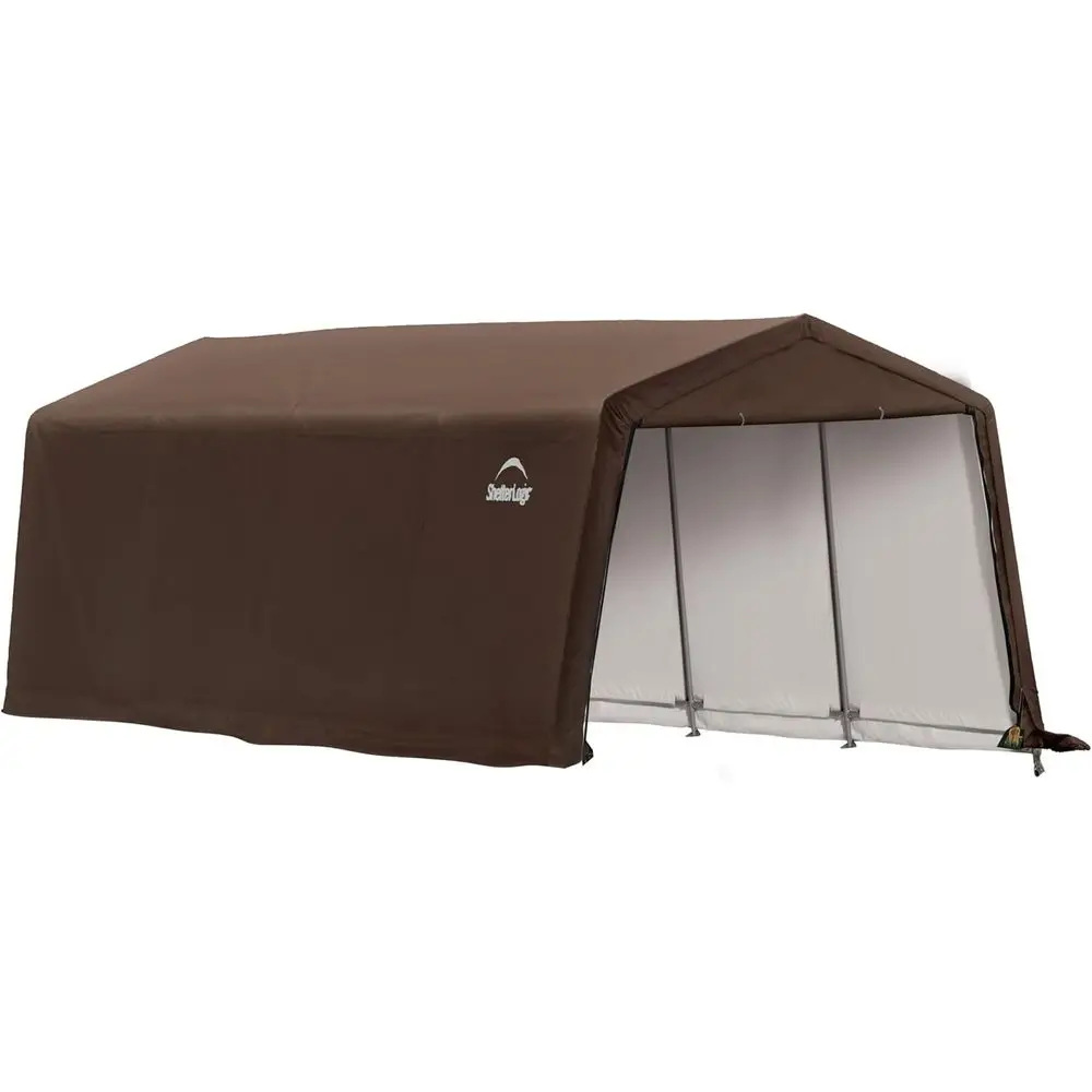

10' x 20' x 8' Multi-Purpose Outdoor Animal Shelter with Waterproof Cover, Suitable for Storage, Agriculture, and Equipment, Bro