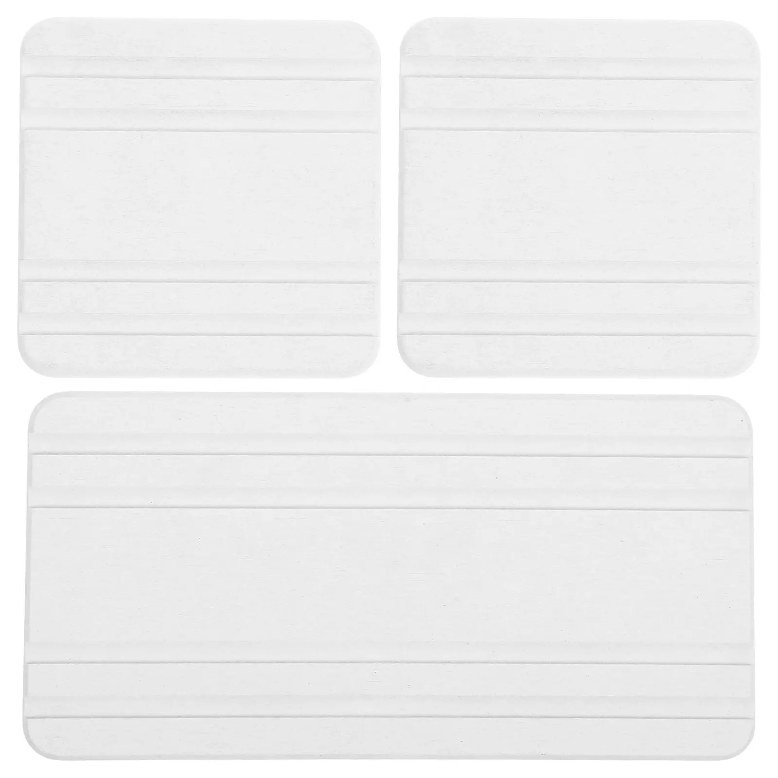 

3Pcs Absorbent Stone Drying Tray Fast Drying Kitchen Sink Organizer Soap Dispenser Bathroom Counter Mat 20x10cm