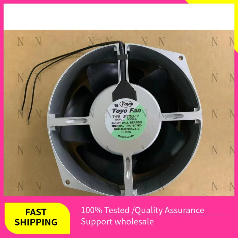YJJ  1pcs Good Condition Fan UT670D-TP 100VAC 172*150*55MM