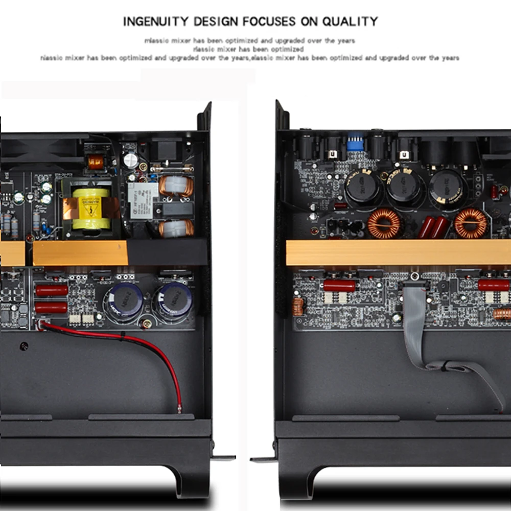 Paulkitson LA Serie Dual  Channel 2X1500W Professional Power Amplifier Stage Audio Speaker AMP Amplifier Preamp for Stage Speake