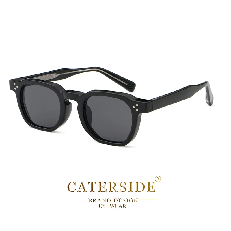 CATERSIDE Neue Retro-Punk-Sonnenbrille für Herren, quadratisch, personalisiertes Design, Brille für Damen, modische Partybrille, Festival-Geschenk, 2 Stück – Detail 13