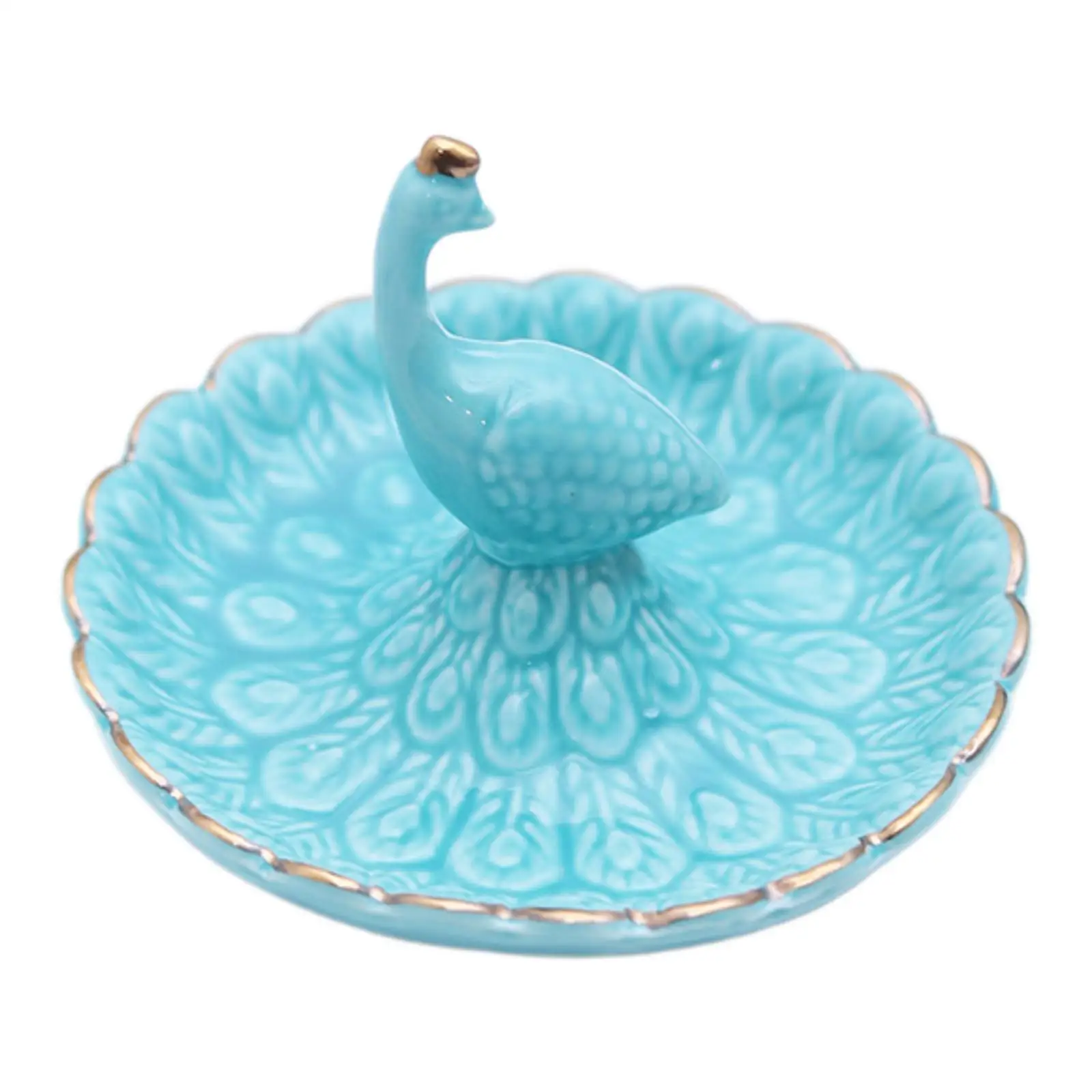 Peacock Jewelry Tray Jewelry Organizer Gift Jewelry Storage Display Bracelet Organizer for Rings Bracelets Vanity Countertop