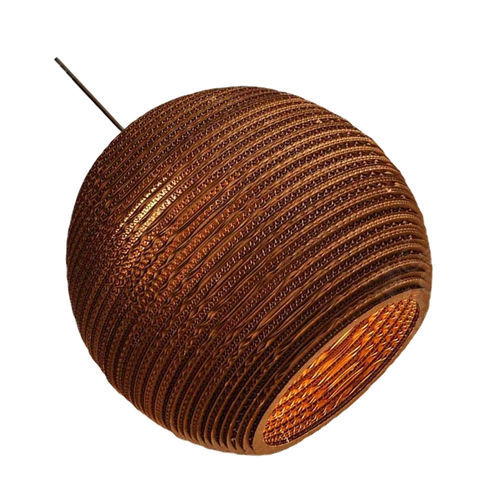 

Sphere Paper Shade Pendant Light Southeast Asian Style Woven Hanging Lamp Warm Atmosphere Decorative Spherical Ch Villa