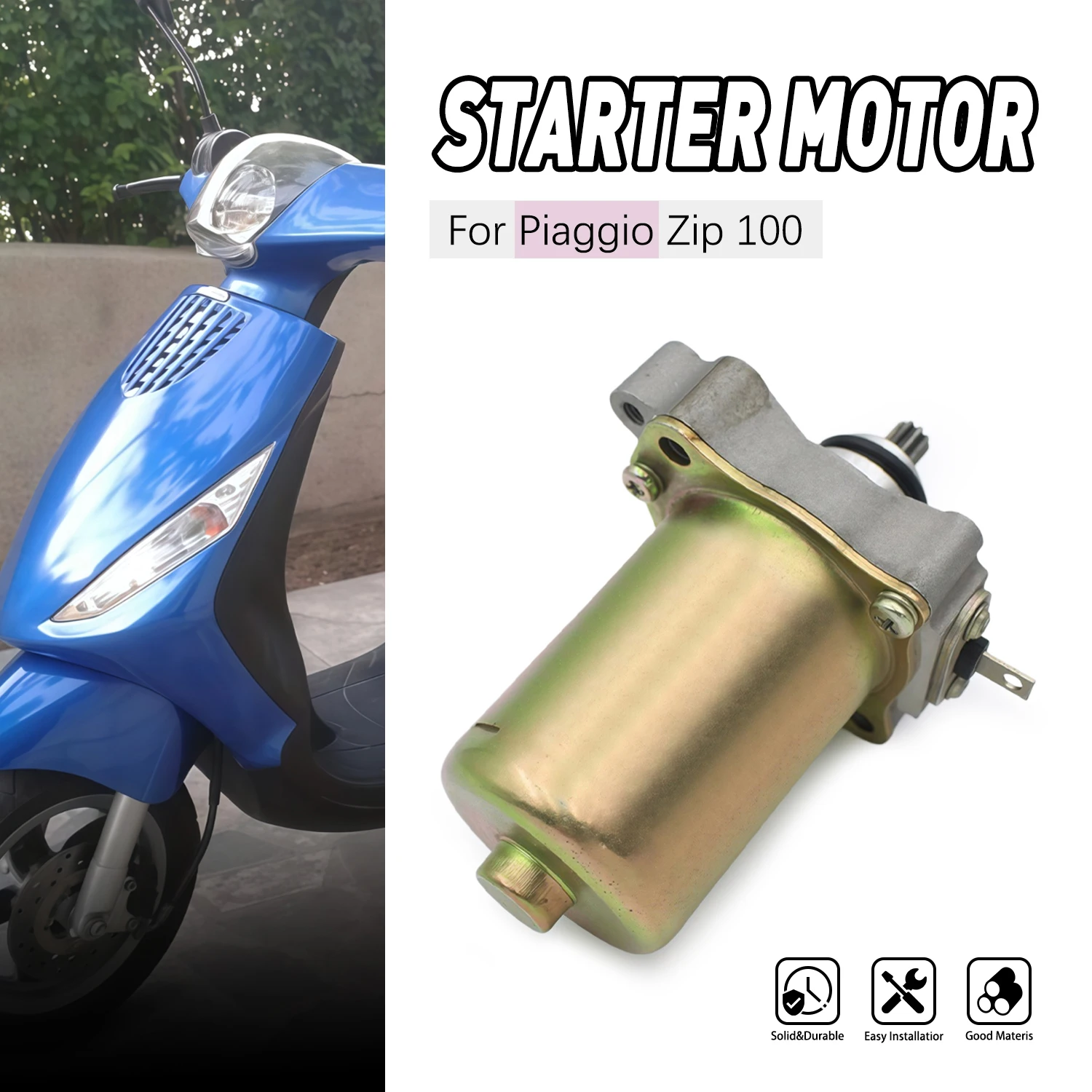 Motorcycle Accessories For Piaggio Zip 100 2006 2007 2008 2009 2010 Motorcycles Starter Engine Parts Motor