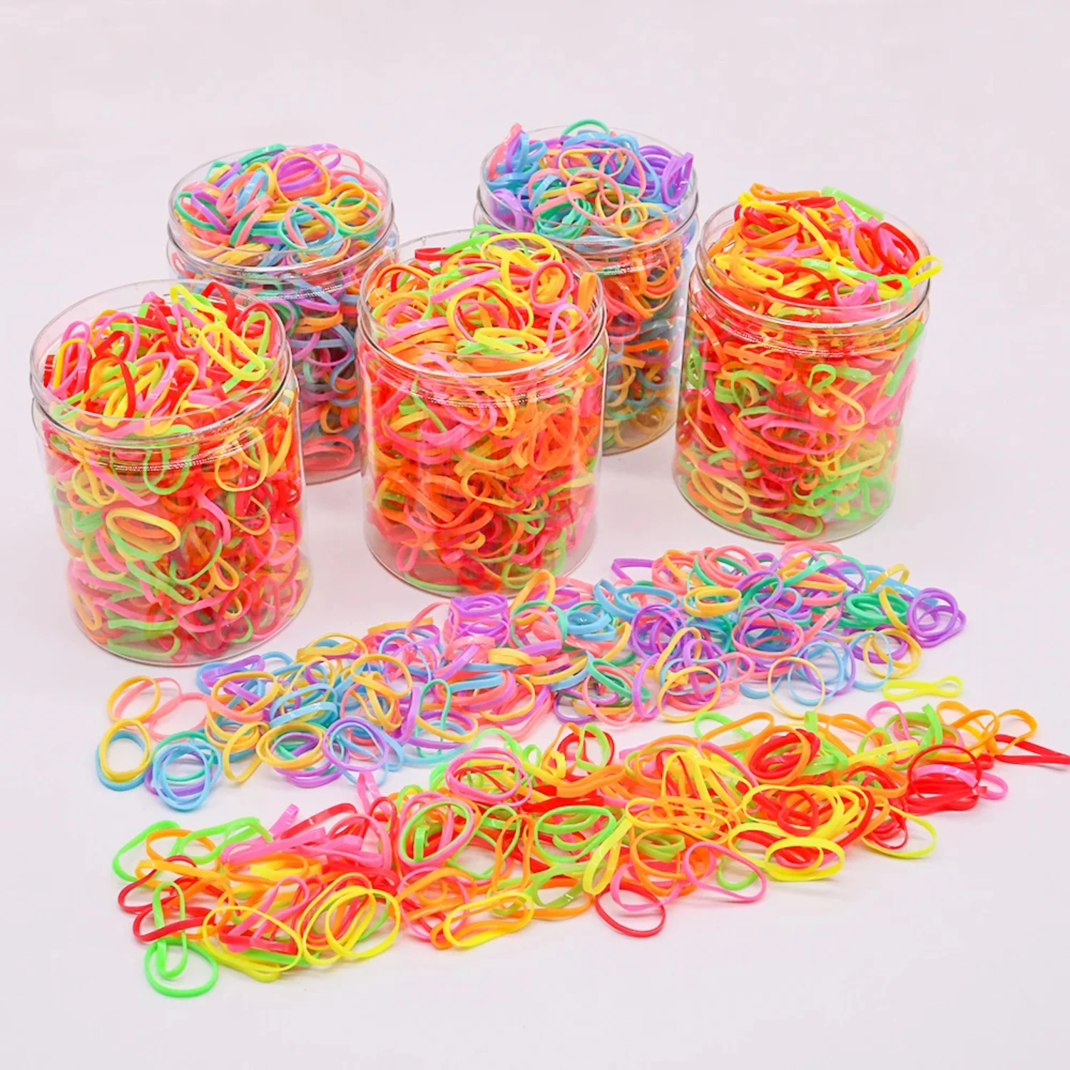 100/200/500 Dog Hairbows Dog Headbands Grooming High Quality Wholesale Elastic Hair Bands Rubber Bands Gift  Dog Pet Supplies