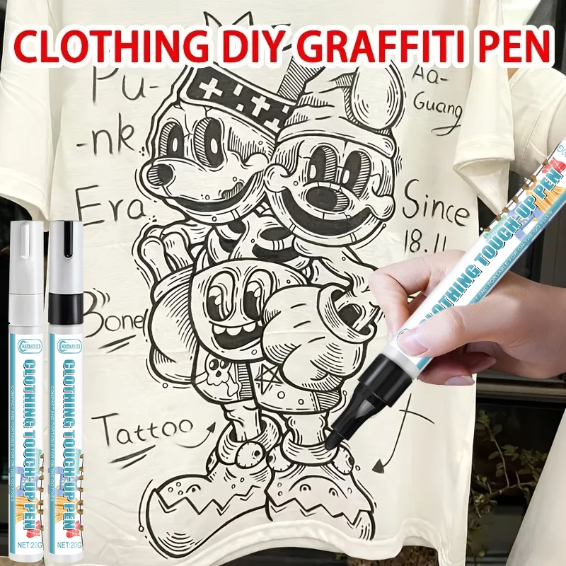 Down Jacket Touch-Up Pen, Fabric Clothing Color Repair Marker, Fix Faded & Scratched Garments, DIY Color Restorer
