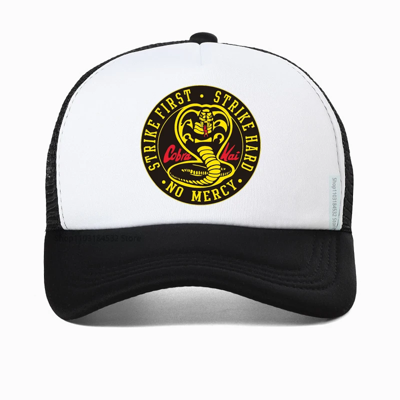 

Thai Venomous Snake Cobra Kai Baseball cap Cobra Kai The Karate Kid Dad Hat Adult Cool Elapoid Snake Print Trucker Hats