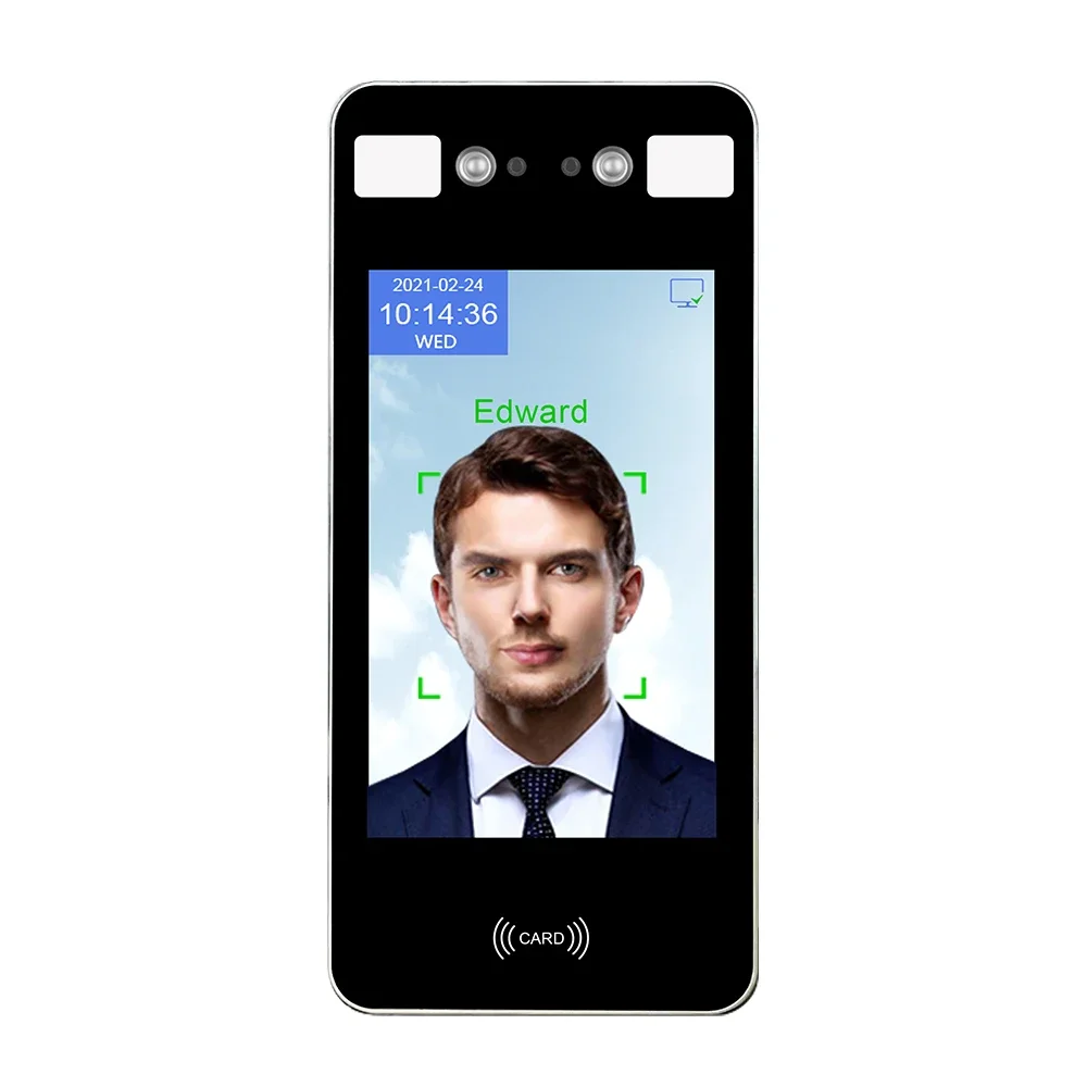 Smart phone app RFID and Face Recognition 8 Inch Waterproof Free SDK Smart Access Control AI Face Recognition Terminal