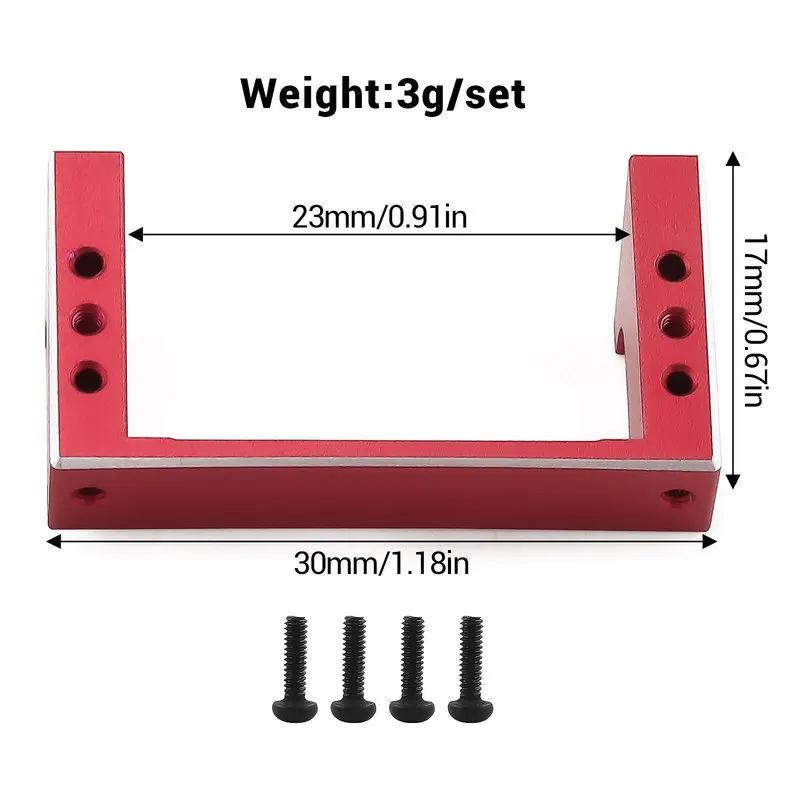Metal Servo Mount Bracket for 1/24 Losi Micro-B 2WD LOS-1986S RC Car Upgrade Parts