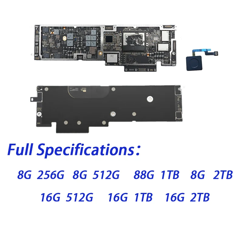 لوحة أصلية لماك بوك آير ، لوحة منطقية مع معرف لمس ، A3114 ، EMC ، M3 ، 8 جيجابايت ، 16 جيجابايت ، GB ، GB ، 1 جيجابايت ، 2 ، 15 in ، جديد ، مكعب