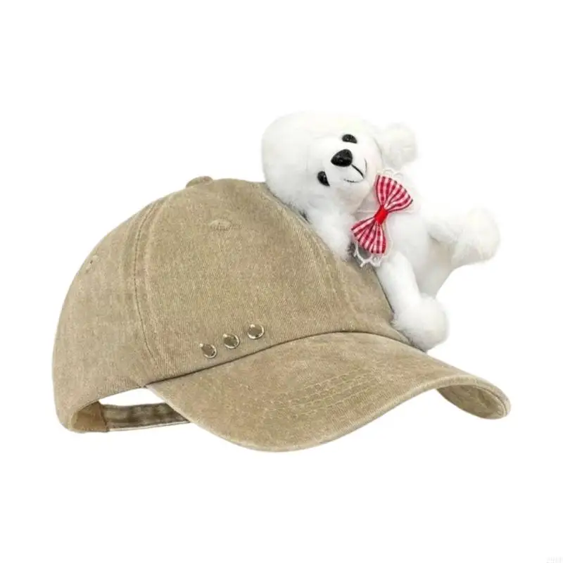 2025 New Comfortable Baseball Hat With Rivet Studded Adjustable Closure Cartoon Sun Hat