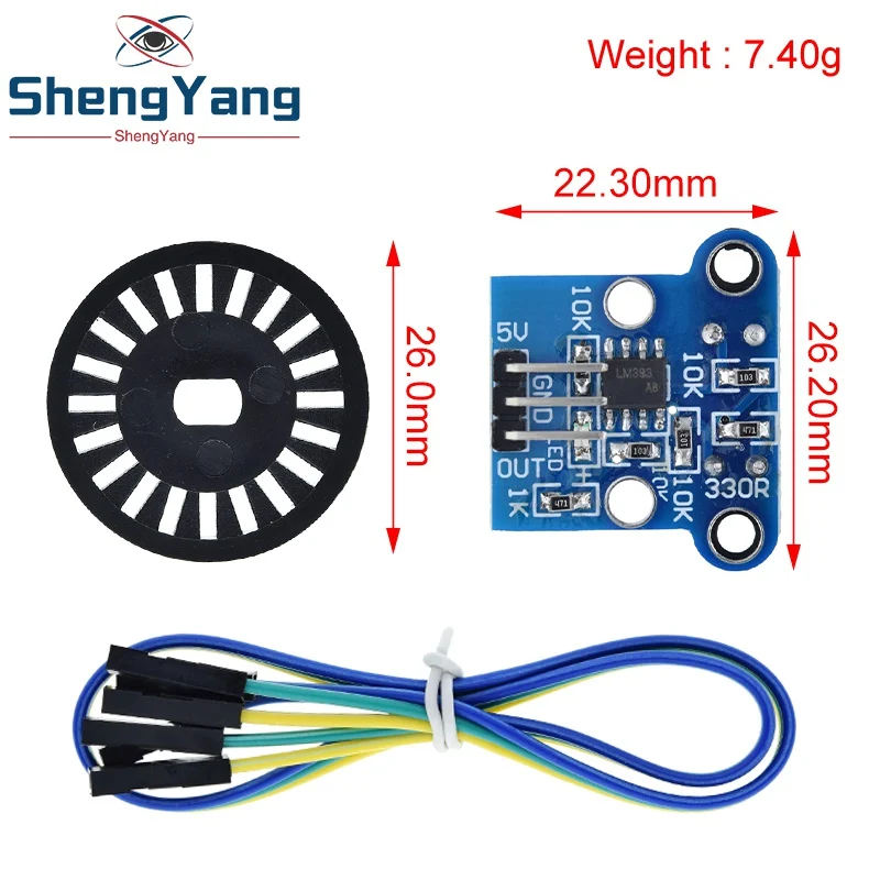 TZT Photoelectric Beam Speed Sensor Module 3.3V-5V Slot-Type Optocoupler Tacho-Generator Counter For Arduino/51/AVR/PIC Diy Kit image 5