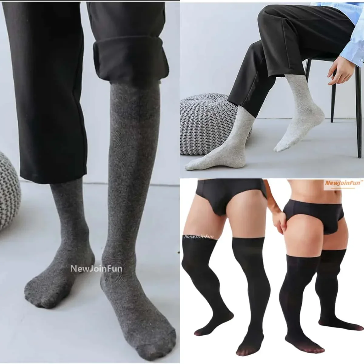 Plus Oversized Boys College Sports Style Men Long Socks