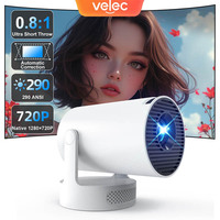 Velec Projector 290ANSI Allwinner H713 HY300 Ultra 4K 1+8GB Android 11 Wifi 6 with LED Module and Automatic Keystone Correction